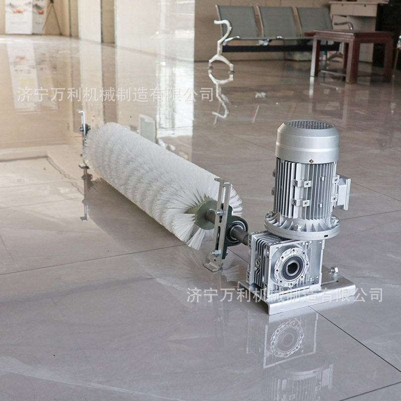 清扫设备电动滚刷清扫器水泥煤矿砂厂B1000耐磨尼龙丝旋转滚筒刷