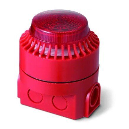 RSPRO声光报警器,24V电源,1米外114dB,红色外壳199-9772
