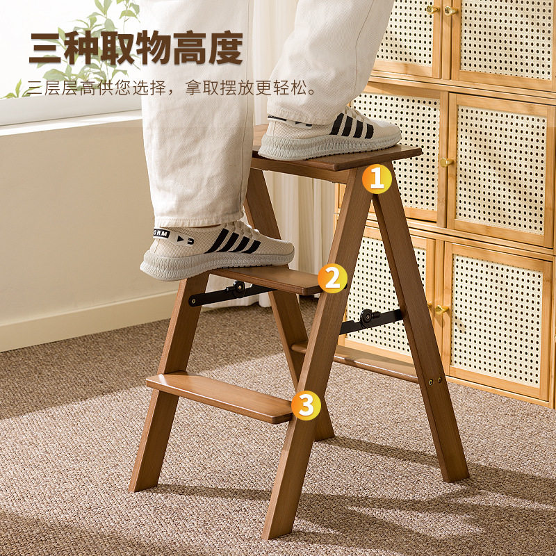 折叠梯凳加厚加粗登高梯凳家用爬梯人字梯小型轻便凳子两用合梯子