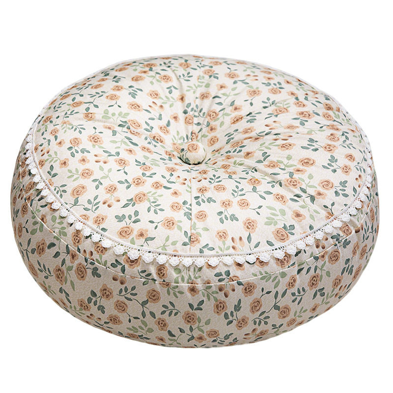 北欧清新田园风飘窗棉麻加厚榻榻米坐垫靠枕透气居家送闺蜜朋友