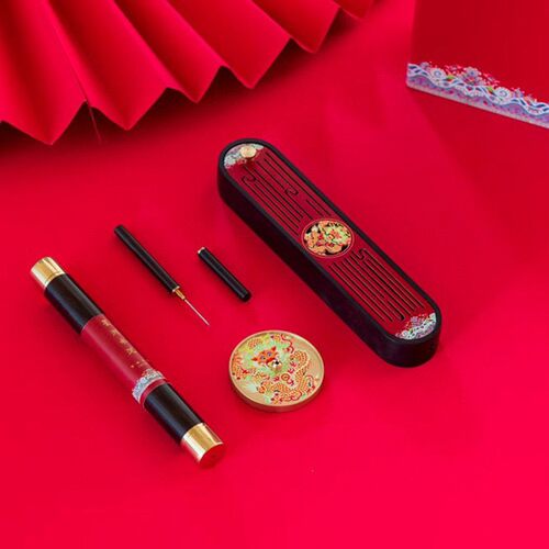 祥龙呈瑞紫光檀香盒木质家用香炉