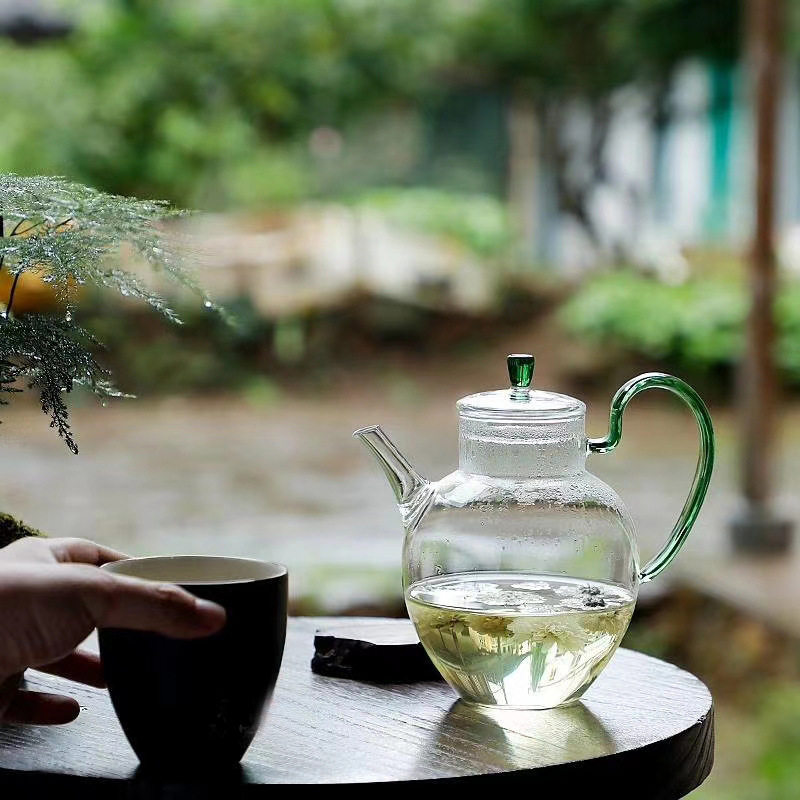 大容量耐高温仿宋执壶绿茶壶煮茶壶白茶龙井花茶果茶泡茶器酒壶