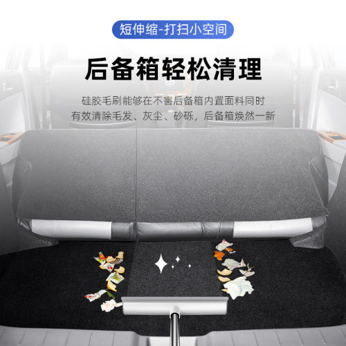 不锈钢硅胶刮水地板刷浴室厕所瓷砖清洁毛刷长柄凹槽魔术地缝刷子