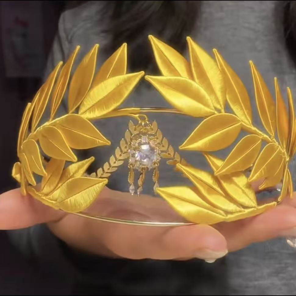桂冠发箍diy材料包创意缠花皇冠手镯编制送女生闺蜜情侣头饰礼物图片