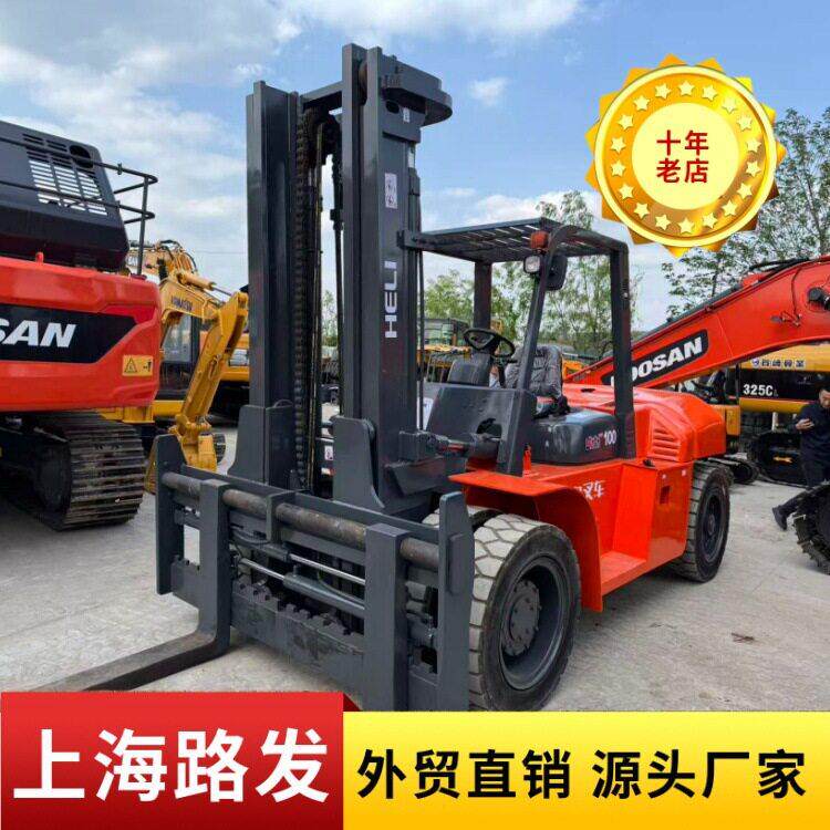 合力柴油二手叉车10吨内燃式四轮座驾式越野负重铲车越野强