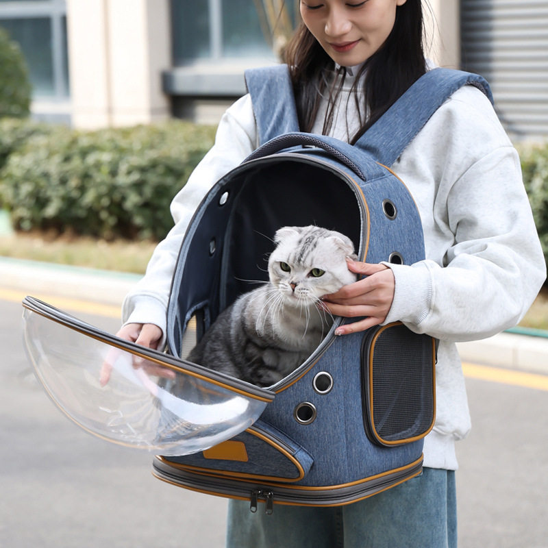 全景猫包大空间宠物包外出便捷透气轻便双肩包太空舱猫书包宠物包