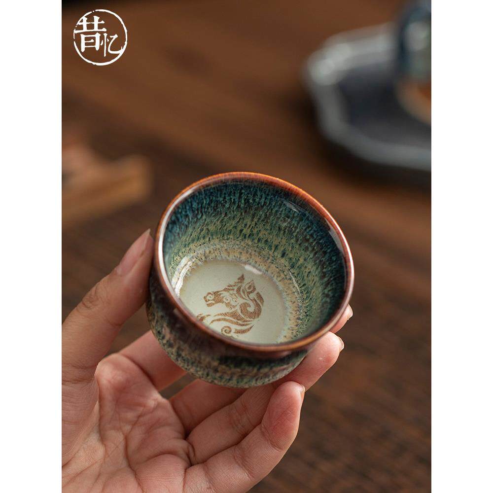 十二生肖陶瓷茶杯大师杯高端个人茶杯茶杯真窑功夫茶具