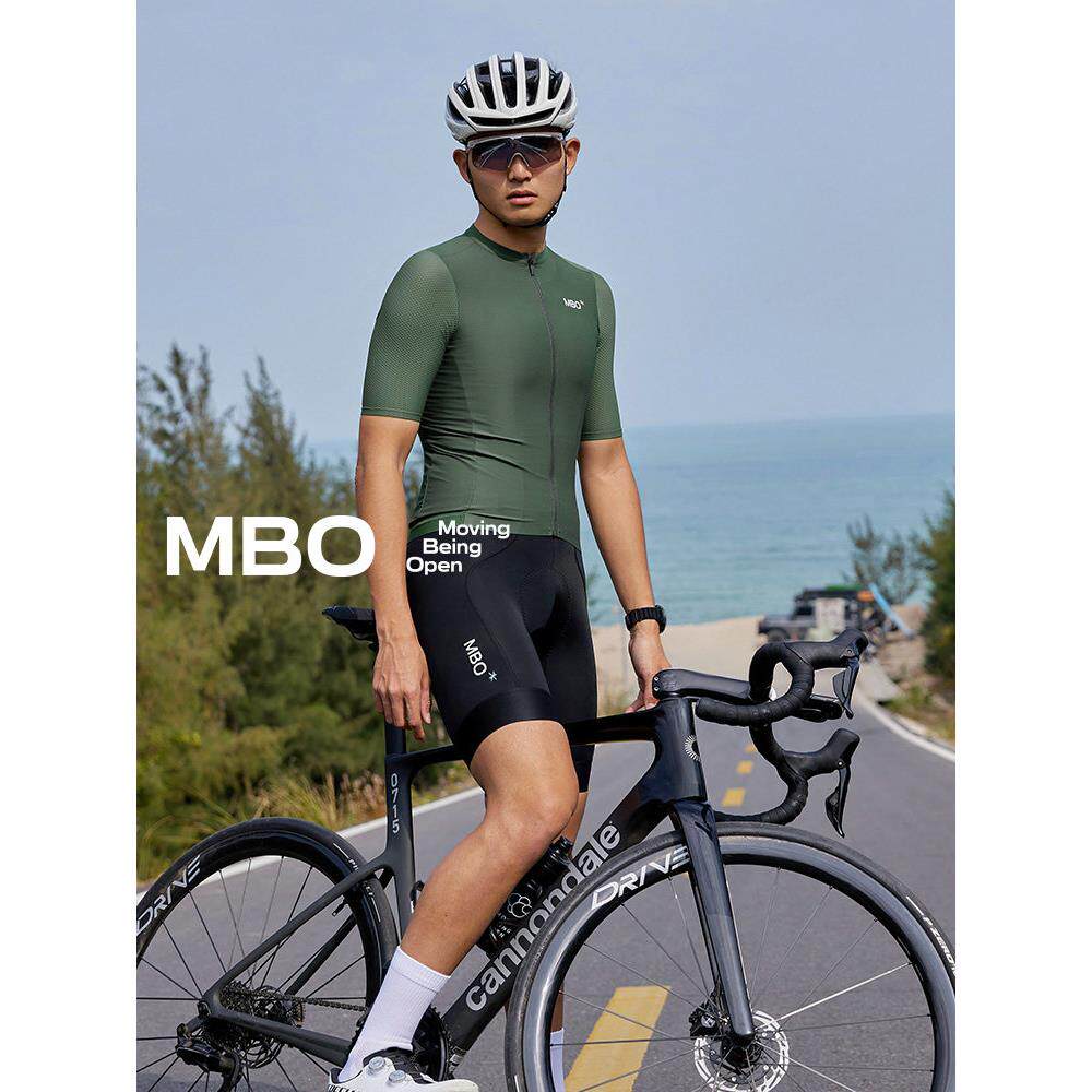 MBO男子骑行短袖套装25夏季新款户外运动双箭头透气骑行服骑行裤