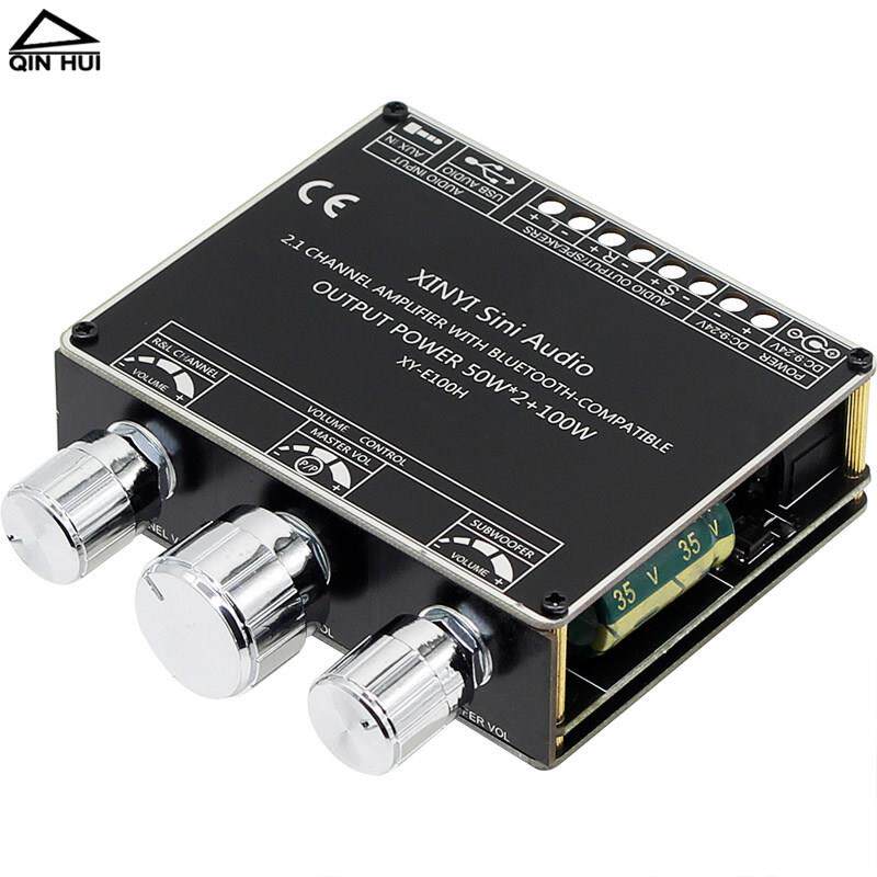 TPA3116D2蓝牙5.1数字功放板2.1声道2*50W+100W重低音响箱主板diy