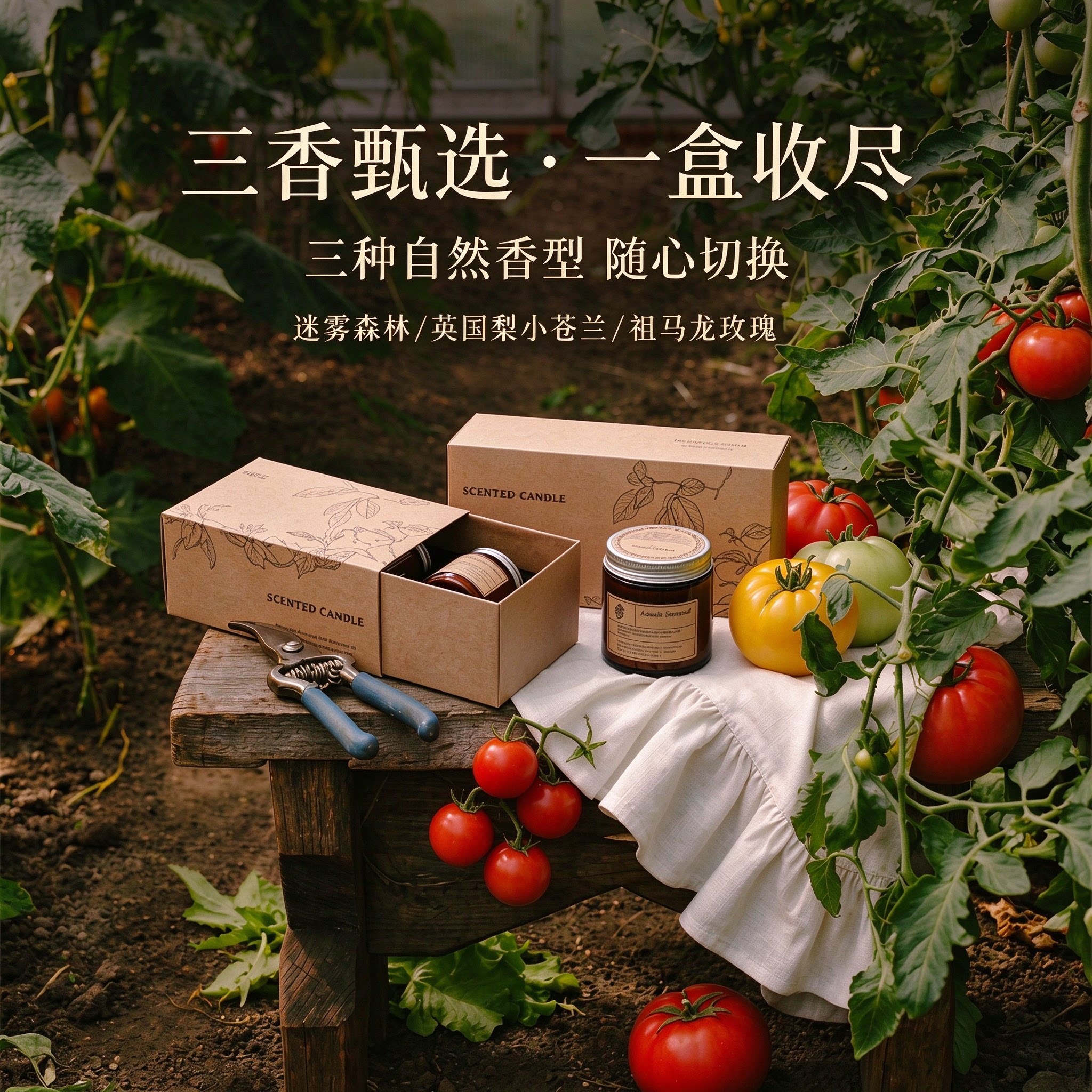 漾香叙自然生活系列香薰蜡烛礼盒