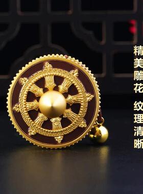 藏式手摇转金筒西藏手持转轮简经筒六字真言民族装饰品藏族转金桶