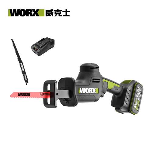 威克士锂电往复锯WU500充电式电动马刀锯家用小型手持户外伐木锯