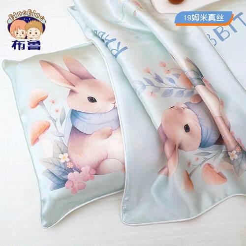 真丝儿童枕套单个30×50蚕丝幼儿园学生记忆午睡专用婴儿乳胶枕套