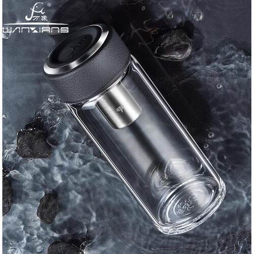 万象单层加厚大容量玻璃杯可携式办公茶杯水杯U2S/U3S/U4S/U16/U1