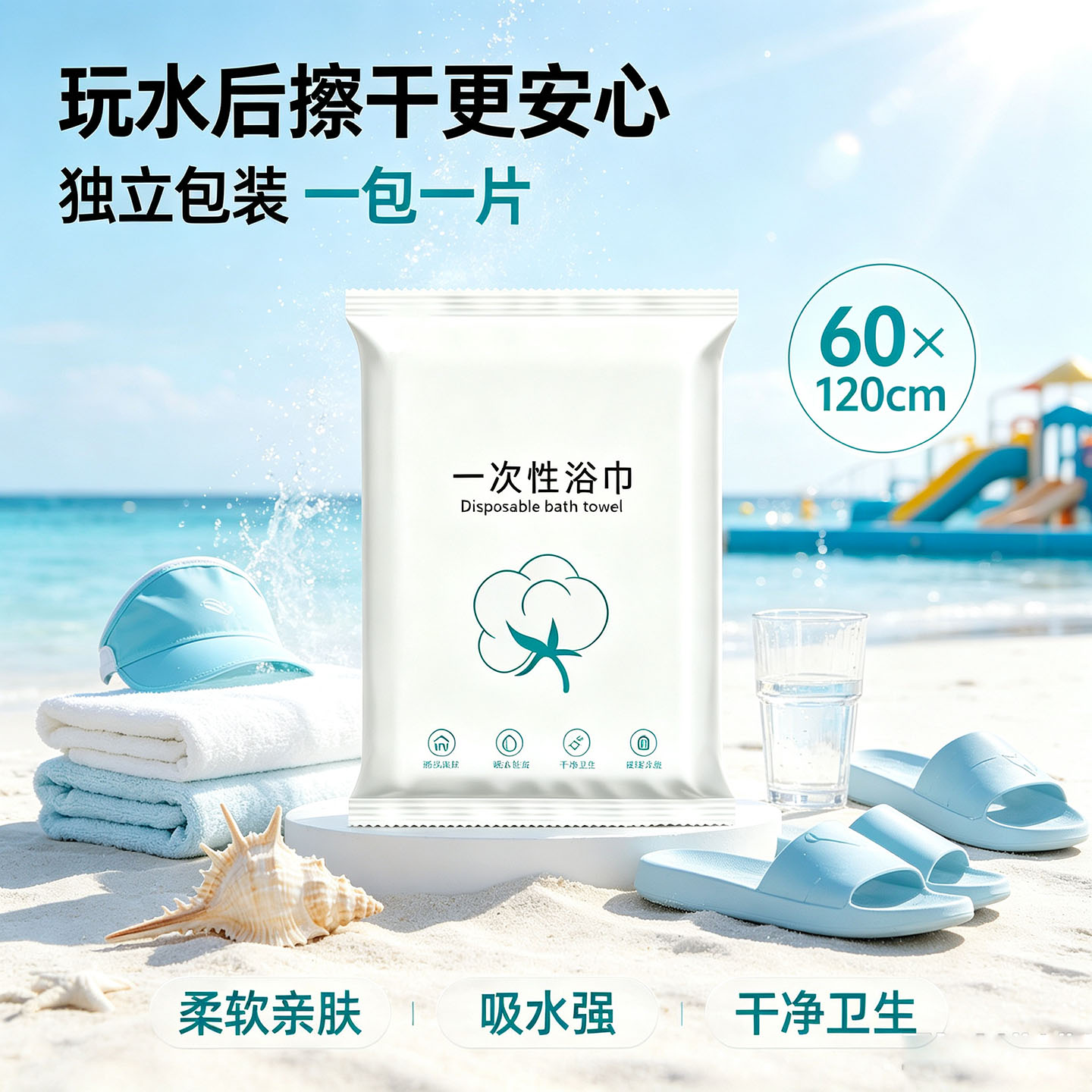 一次性浴巾毛巾酒店民宿专用柔软亲肤独立包装出差旅行便携洗脸巾