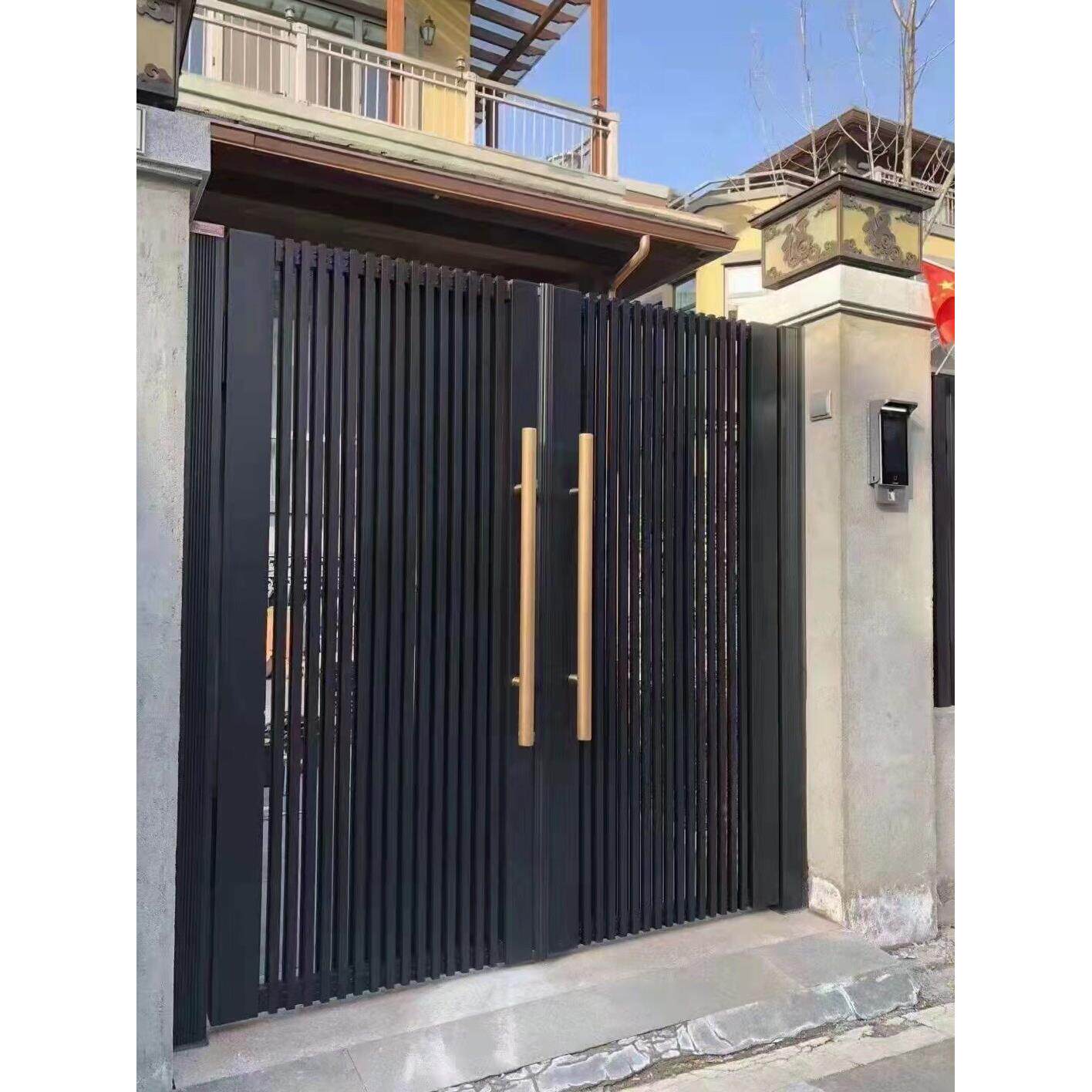 铝艺术庭院门庭院门铝合金别墅双门社区户外家用电器铝艺术门乡村