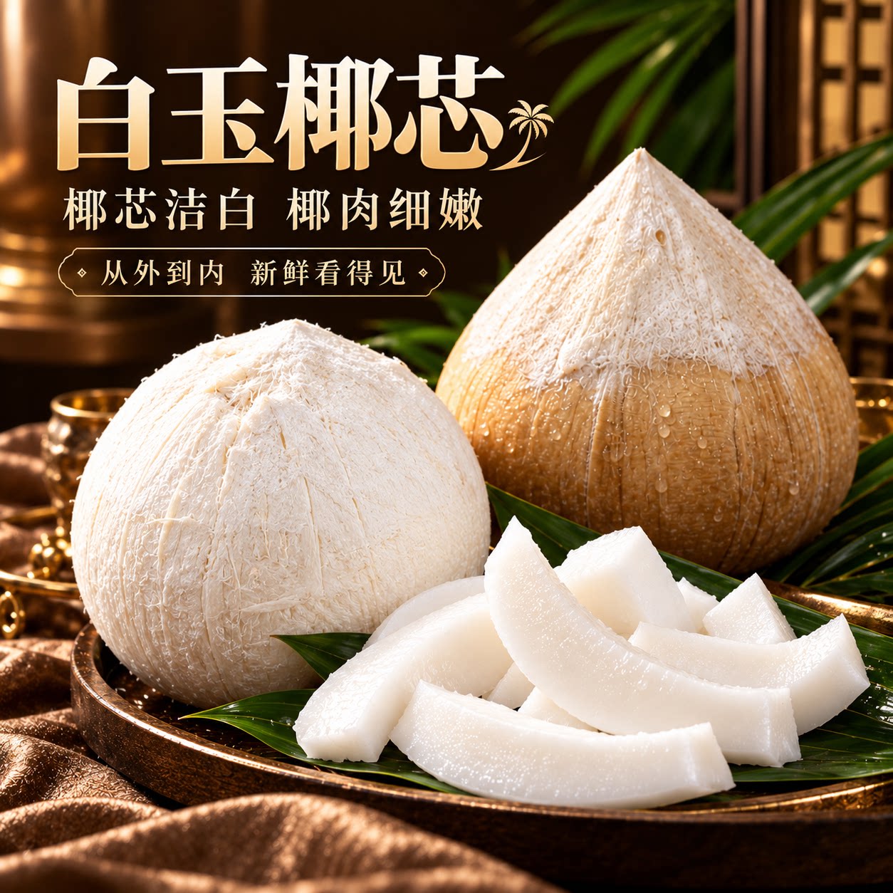 泰国进口新鲜椰肉细嫩椰皇椰水清润冷链锁鲜