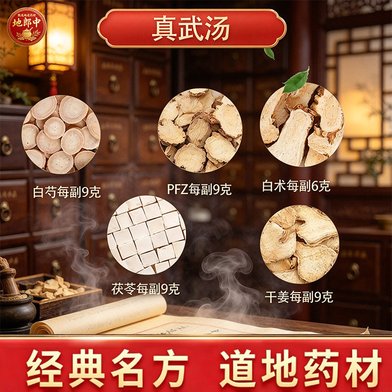 真武汤原料中药材高品质白芍茯苓姜白术倪海厦中药饮片可抓配no8
