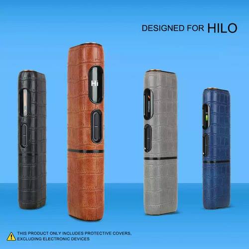 适用GLO HILO保护壳配件新款glo case鳄鱼纹装饰壳Glo Hilo防摔套