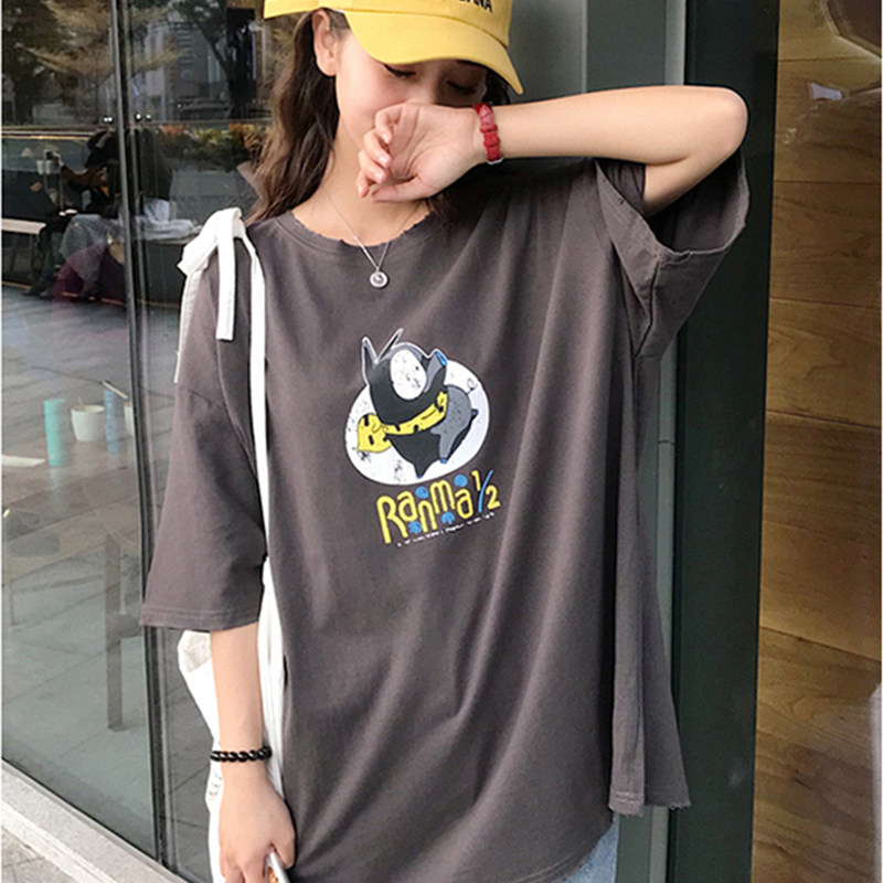 孕妇白色t恤衫短袖夏装夏天宽松大码韩版时尚套装打底上衣体恤夏|ruв категории Всё для беременных и кормящих, материнство, футболка - от Buy2taobao.com для оказания профессиональной услуги покупки агента Taobao