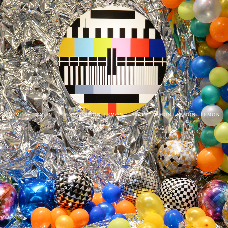 镭射纸背景生日派对宝宝拍照道具