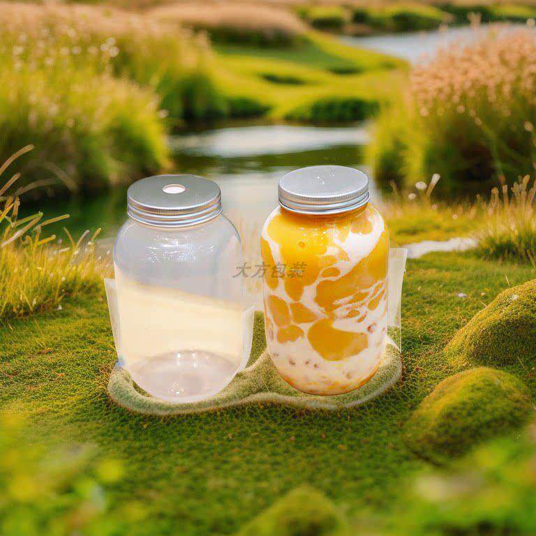500毫升耐杯高瓶温001胖带盖网红胖瓶喜茶瓶奶茶咖啡杯饮料热饮杯