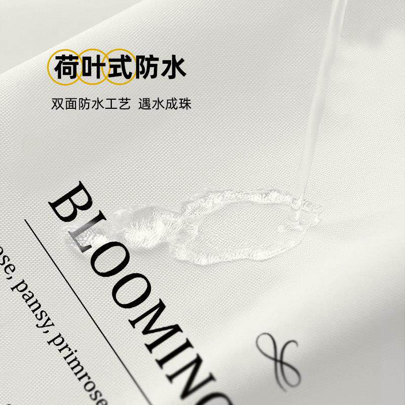 帘美式浴套免打孔化妆室淋SSQ-2311浴防水布加帘厚装防霉挂帘子浴
