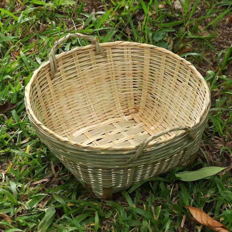 竹编制品收纳筐装蛋盒鸭蛋鹅蛋咸蛋筐米篓箩筐爆款竹筐土鸡蛋编织