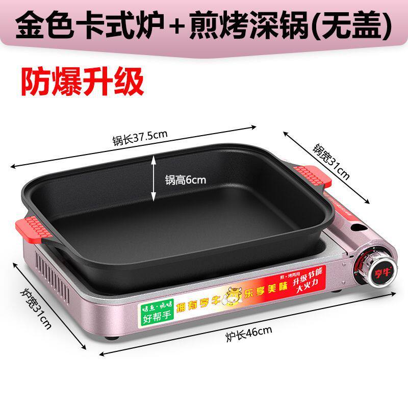 卡式炉商用烤鱼炉烤鱼专用烤盘纸包鱼专用锅燃气家用便携式烤鱼炉