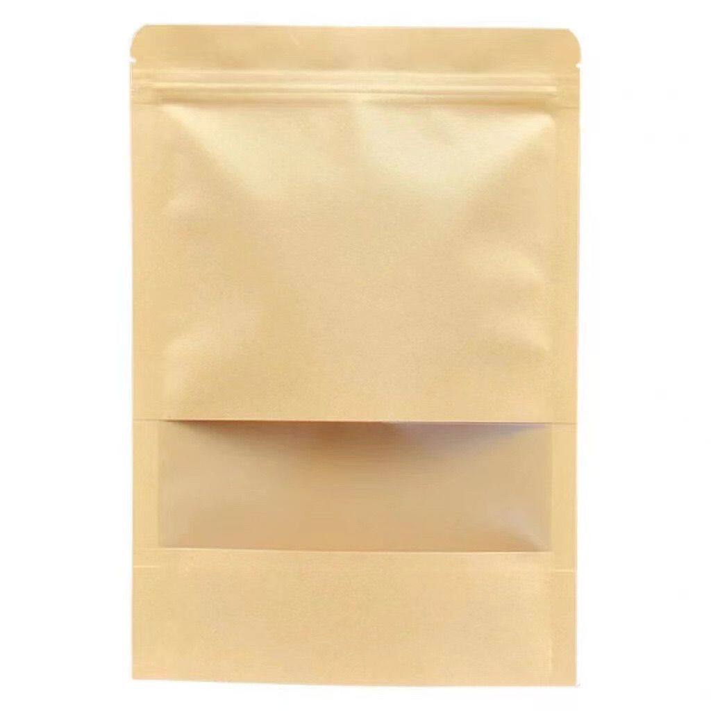 通用牛皮纸高颜值自封袋食品级商用加厚定制自封口包装袋