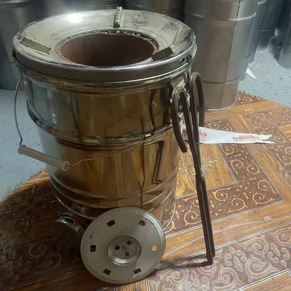 不锈钢蜂窝煤炉炭炉老式藕煤球炉子家用木炭烤火取暖炉农村烧水茶