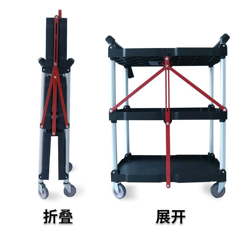 可折叠工具车送餐车小推车不占地户外直播移动导演拍摄器材工作台