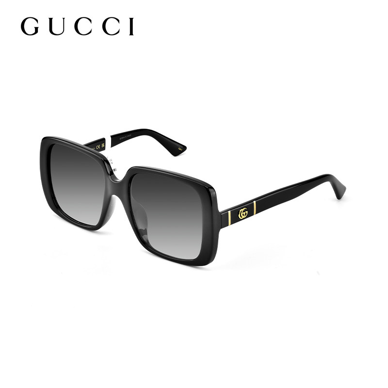 【自营】GUCCI古驰墨镜女潮流方框渐变镜片时尚防晒太阳镜GG0632