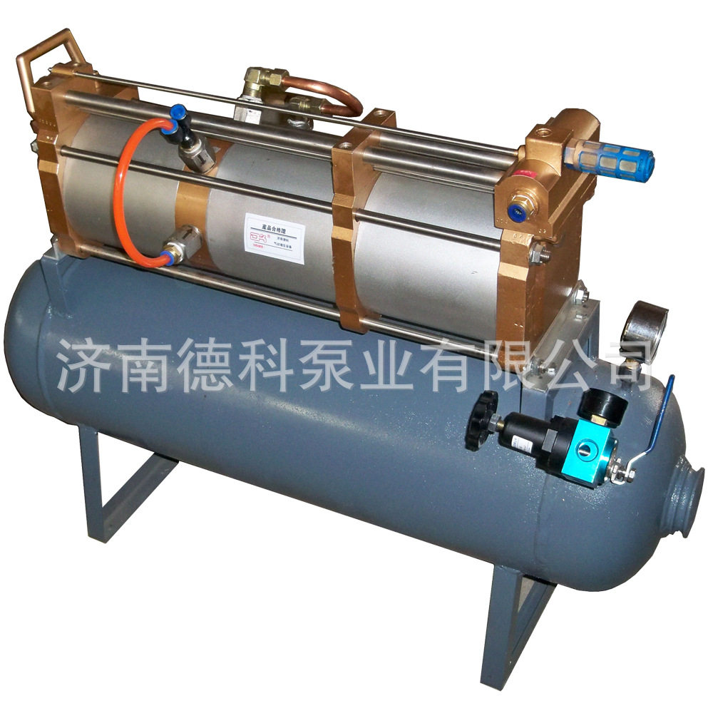 济南德科气体增压装置加气瓶测试机电脑控制输出流量大氧气氩气机