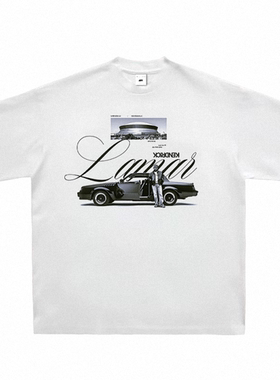 MUC超级碗中场秀Kendrick Lamar印花T恤美式重磅嘻哈说唱宽松短袖