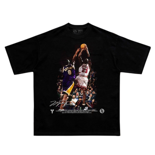 MUC飞人MJ美式高街重磅T恤球星印花短袖篮球纯棉训练复古背心