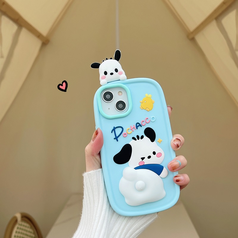 捏pp帕恰狗适用iPhone14Promax趴趴11屁屁减压13苹果12硅膠手机壳