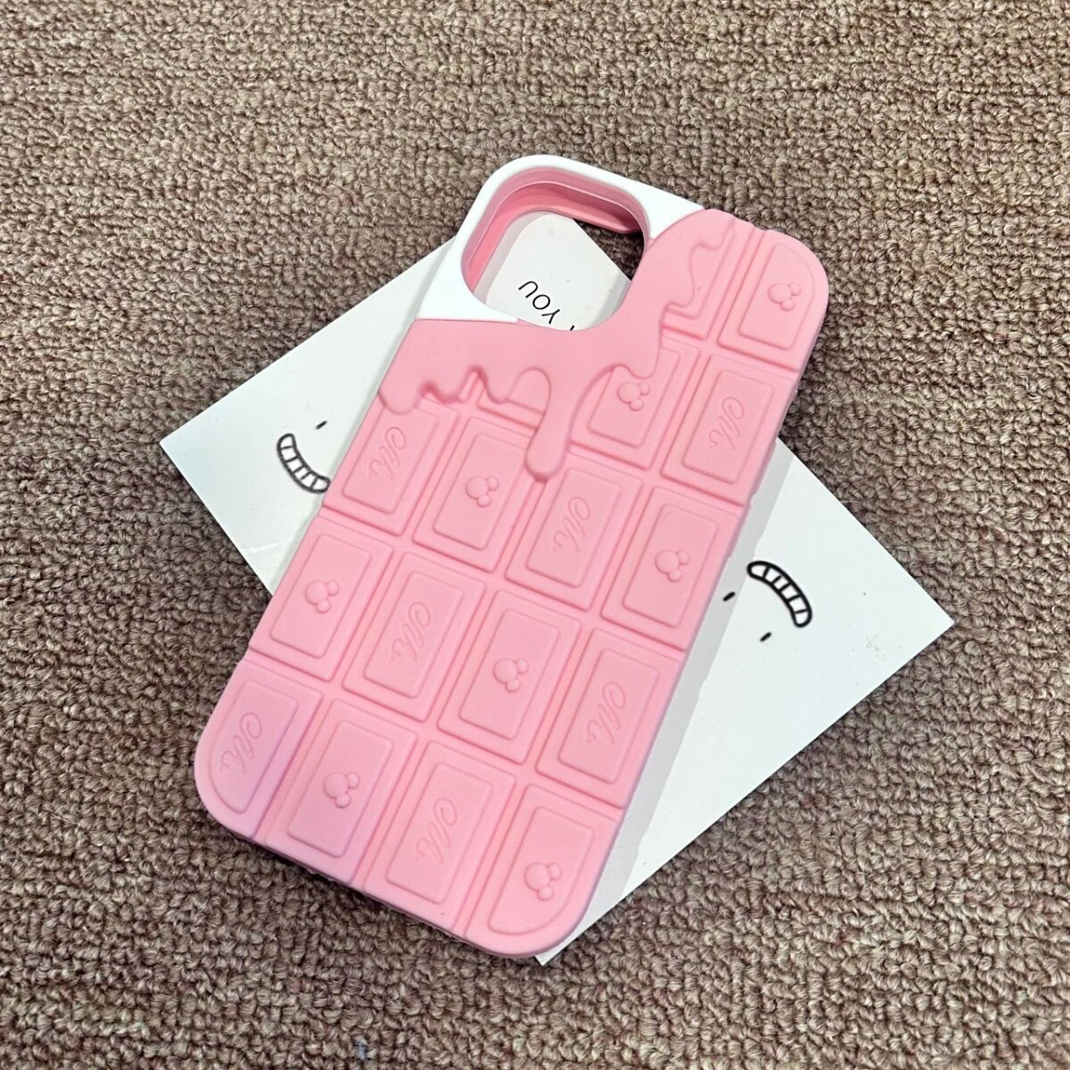 融化的粉色巧克力卡通米奇适用苹果iphone16pro max新款15手机外壳14pro防摔13pro保护套女超好看12