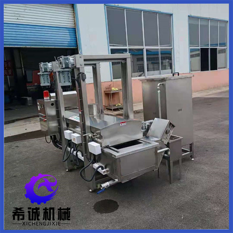全自动油条油炸机连续式煎饼果子薄脆油炸机希诚油果子油炸线