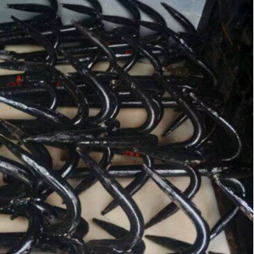船用铁锚手工锻打四爪铁锚四爪尖锚扁担锚钓鱼船用船锚