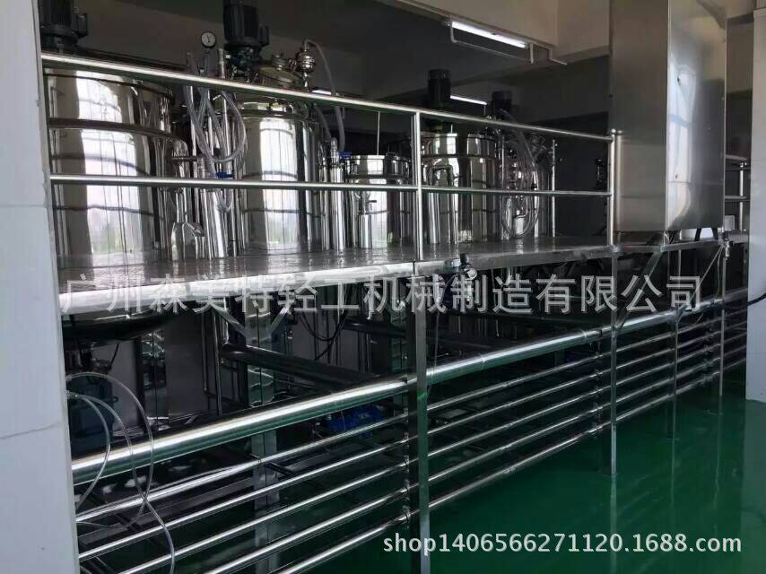 1000L大产量固定式高速剪切乳化机均质乳化机乳化混合机组2吨