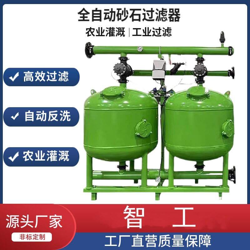 电解式循环水旁滤装置DN80口径浅层砂过滤器浅层过滤罐