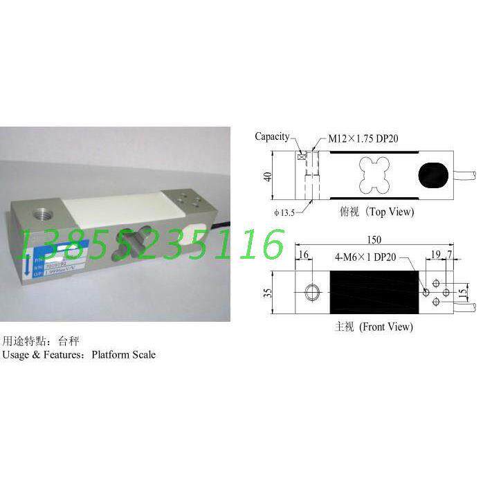 电子皮带秤DH-10-100kg单点式重传感器