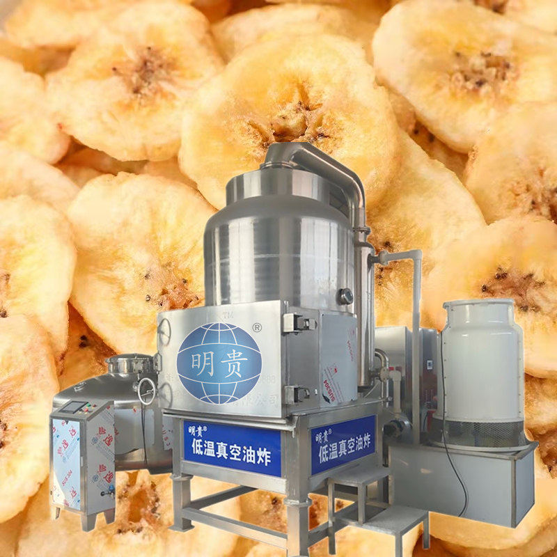 香蕉片真空油炸机哈密瓜脆成套加工设备vf蔬菜干低温脱水机器
