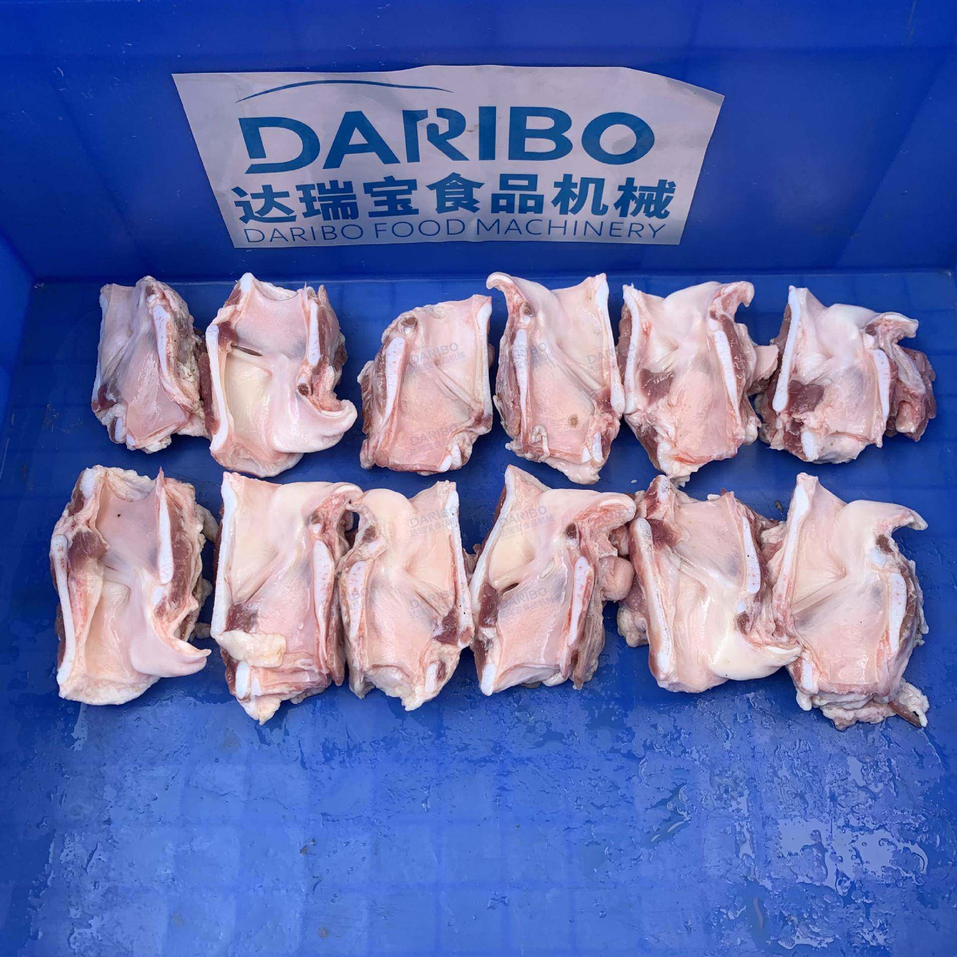 *商用虎皮鸡爪劈半机 笋尖秋裤对半切开机 鸭头喉骨分半切开机