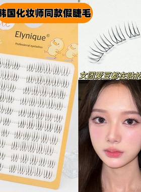 韩国化妆师同款！女团爱豆假睫毛U型根根分明元英睫毛自然仿真