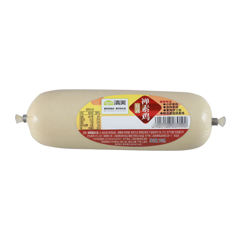 清美素鸡250g红烧素肉油炸麻辣烫烧烤豆捞火锅食材素食斋菜顺丰