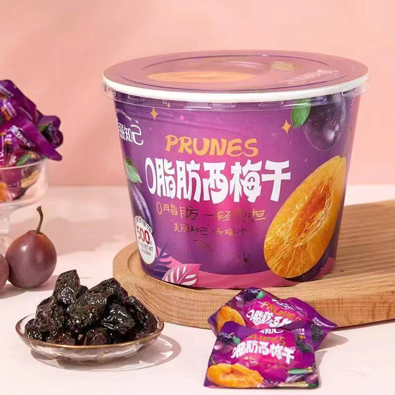 美丽知己0脂酸甜西梅干500g