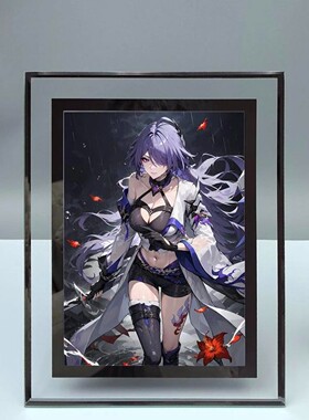 崩坏星穹铁道黄泉新款正版二次元摆件水晶玻璃高清相框定制摆台