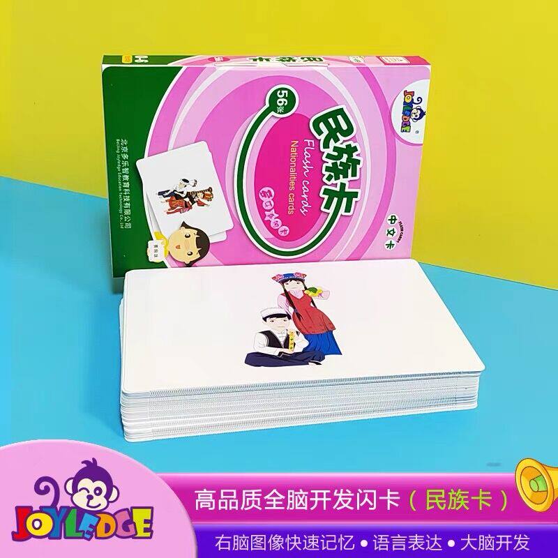 多乐智儿童民族卡闪卡早教启蒙卡片语言表达大脑开发全脑记忆卡